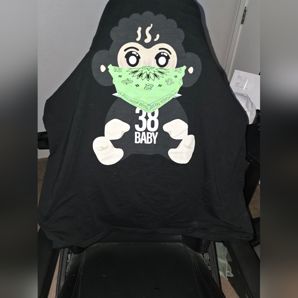 Black Graphic 4kt-Shirt